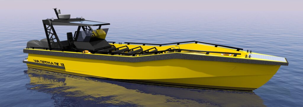 Aluminium passenger boat watertaxi